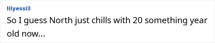 Comment about North West interacting with adults, highlighting Kim Kardashian being slammed for it. Comment about North West interacting with adults, highlighting Kim Kardashian being slammed for it.