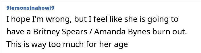 Comment expressing concern over North West interacting with adults, saying it feels way too much for her age. Comment expressing concern over North West interacting with adults, saying it feels way too much for her age.