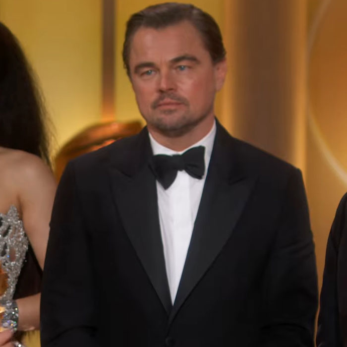 Actor in tuxedo at 2026 Golden Globes event, one of the most awkward moments causing fans cringing during the ceremony.