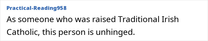 Text post stating views on someone raised Traditional Irish Catholic, related to Little Rascals star turned Catholic extremist living off the grid. Text post stating views on someone raised Traditional Irish Catholic, related to Little Rascals star turned Catholic extremist living off the grid.