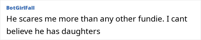 Screenshot of an online comment expressing fear toward a Catholic extremist linked to a Little Rascals star. Screenshot of an online comment expressing fear toward a Catholic extremist linked to a Little Rascals star.