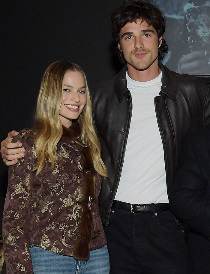 Margot Robbie and Jacob Elordi posing together, highlighting their age gap amid recent cheating accusations.