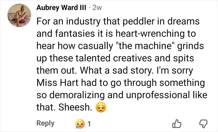 Comment expressing sympathy for Nickelodeon star&rsquo;s humiliating experience while crying in photo with Britney Spears.