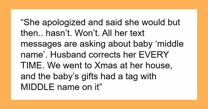 MIL Smashes Baby Name Boundaries, Stunned Parents Go No-Contact
