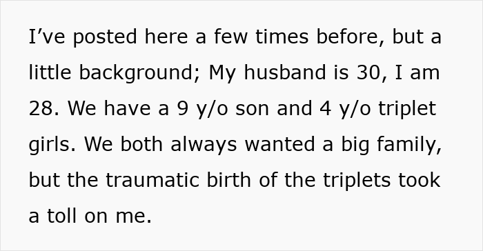 Text excerpt about a family with young children, relating to mil tells kids parents passed away topic.
