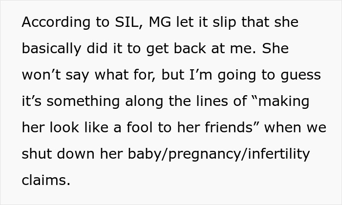 Text excerpt from a discussion about a MIL telling kids their parents passed away and related family conflicts.