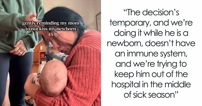 Woman’s “Gentle Reminder” For Grandma To Not Kiss Her Baby Goes Viral With 11M Views, And The Internet Has Opinions