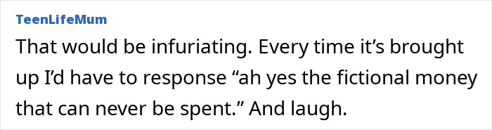 Online comment showing a mom upset and doubting husband&rsquo;s trust funds for kids after 10 years of marriage.