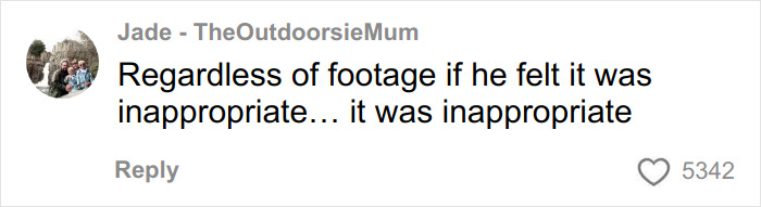 Screenshot of a social media comment discussing Victoria Beckham’s inappropriate dance at Brooklyn and Nicola’s wedding.