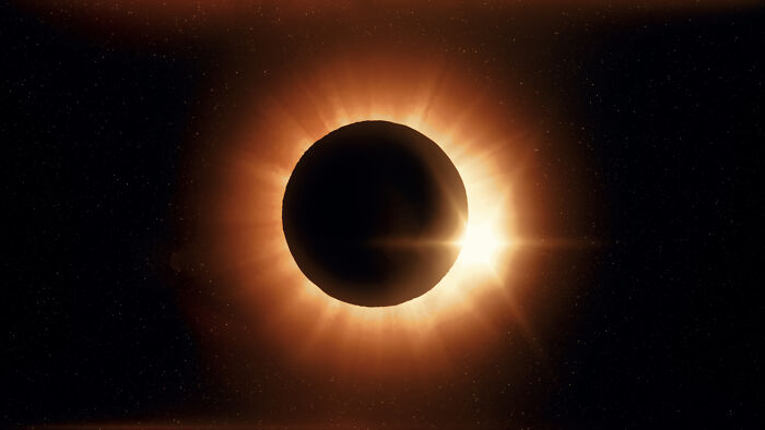 Moments people faced witnessing a total solar eclipse with bright corona and diamond ring over a dark sky