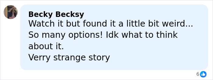 Comment from Becky Becksy expressing confusion and calling the Elizabeth Smart Netflix documentary Kidnapped a very strange story.