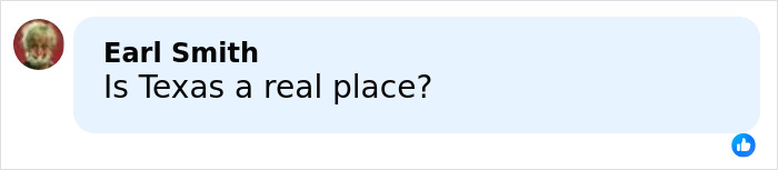 Screenshot of a social media comment questioning if Texas is a real place during a gym fight discussion.