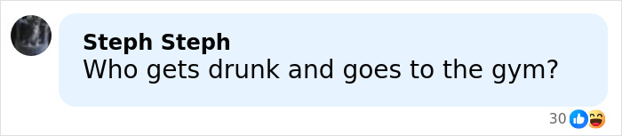 Comment on social media post about a jealous girlfriend accused of throwing a 25-pound weight during a wild gym fight.