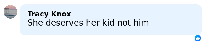 Comment reading She deserves her kid not him about Elon Musk dramatic announcement on 13th child with conservative influencer.