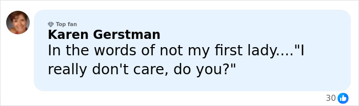 Comment on social media post criticizing Melania Trump, highlighting viral images revealing humiliating truth in new documentary.