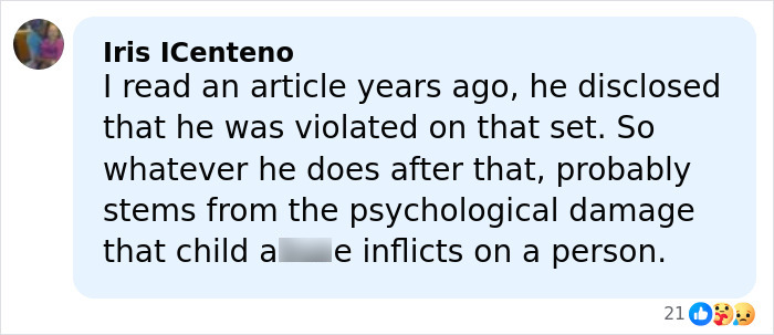 Comment discussing psychological damage related to Little Rascals star turned Catholic extremist living off the grid. Comment discussing psychological damage related to Little Rascals star turned Catholic extremist living off the grid.