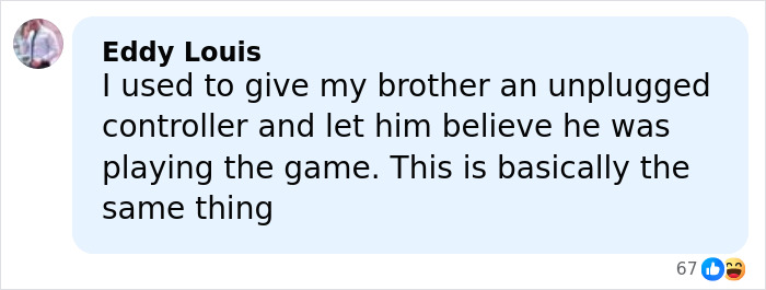 Comment by Eddy Louis discussing a prank with an unplugged controller, related to Nobel Committee and Peace Prize recipient news.