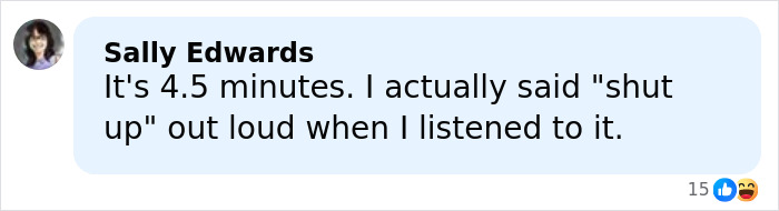 Screenshot of a social media comment discussing a leaked 4-minute audio involving Blake Lively and fan reactions.