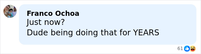 Screenshot of a social media comment expressing disbelief about Enrique Iglesias' famous father Julio under investigation for crimes.