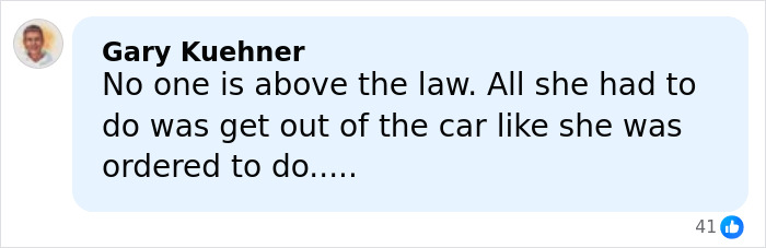 Comment from Gary Kuehner on fatal ICE incident, discussing law enforcement and community reactions.