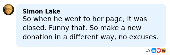 Comment by Simon Lake discussing Bill Ackman&rsquo;s controversial donation to an ICE agent and related reactions online.