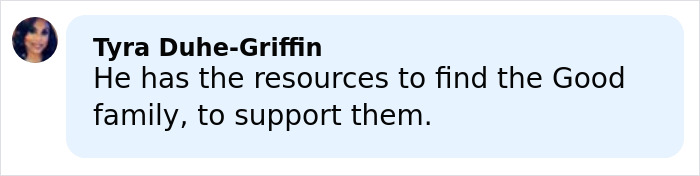 Comment by Tyra Duhe-Griffin about supporting family, related to billionaire Bill Ackman's controversial ICE agent donation.