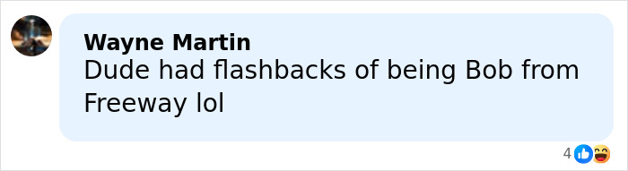 Comment mentioning Wayne Martin discussing flashbacks related to Kiefer Sutherland amid disturbing new details of violent crime arrest in Hollywood