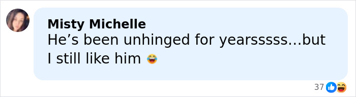 User comment with a woman's profile picture, reacting to disturbing new details after Kiefer Sutherland's violent crime arrest in Hollywood.