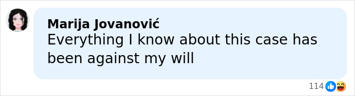 Screenshot of a social media comment discussing a case, relating to British actress Jameela Jamil and Blake Lively.