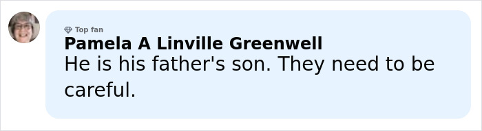 Screenshot of a social media comment discussing Barron Trump’s late-night emergency call to save a close friend challenged by a judge.