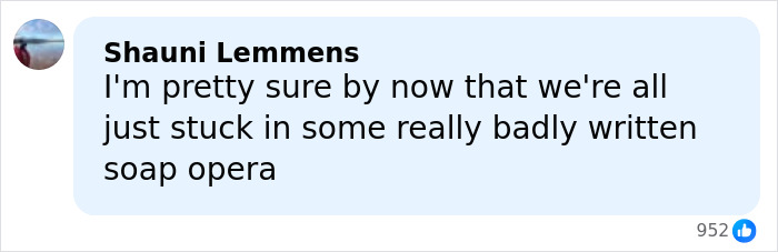 Comment by Shauni Lemmens expressing frustration about the situation, with 952 likes, related to Nobel Committee and Peace Prize.