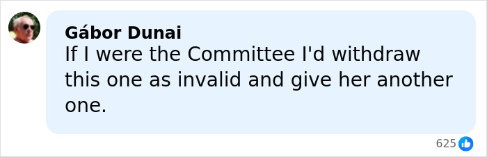 Comment by G&aacute;bor Dunai suggesting the Nobel Committee withdraw the medal and issue another one after Peace Prize recipient gifts her medal to Trump.