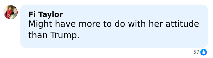 Comment from Fi Taylor discussing Kristen Stewart's possible exit from the US due to attitude rather than politics.