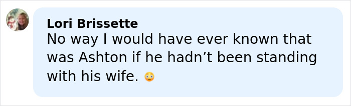 Comment mentioning Ashton Kutcher looking rough next to Mila Kunis, sparking guilt-related speculation at Golden Globes.