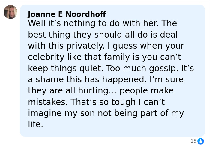 Comment from David Beckham&rsquo;s ex-assistant reacting to Brooklyn Beckham&rsquo;s viral family rift revelation on social media.