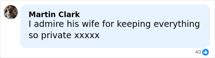 Comment by Martin Clark praising Michael Schumacher's wife for maintaining privacy about the F1 legend's health update.