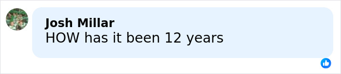 Comment by Josh Millar saying HOW has it been 12 years, reflecting on Michael Schumacher health update after F1 legend accident.