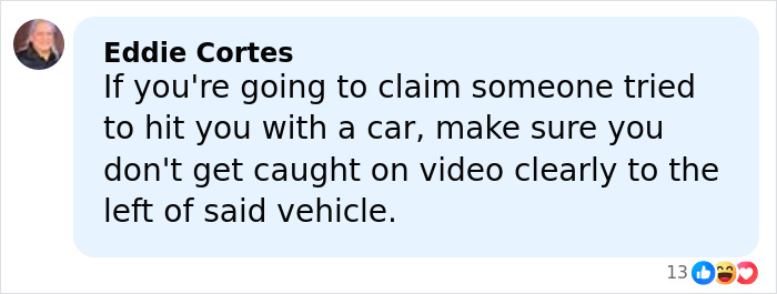 Facebook comment from Eddie Cortes about a car incident related to a mom of a 6-year-old slain by ICE in Minneapolis.