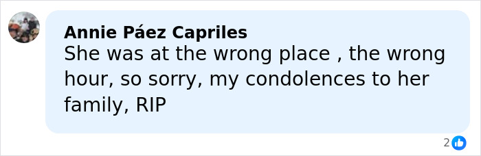 Comment expressing condolences for a mom of a 6-year-old slain by ICE in her car in Minneapolis.