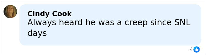User comment on social media discussing Chevy Chase's N-word scandal amid new documentary controversy. User comment on social media discussing Chevy Chase's N-word scandal amid new documentary controversy.