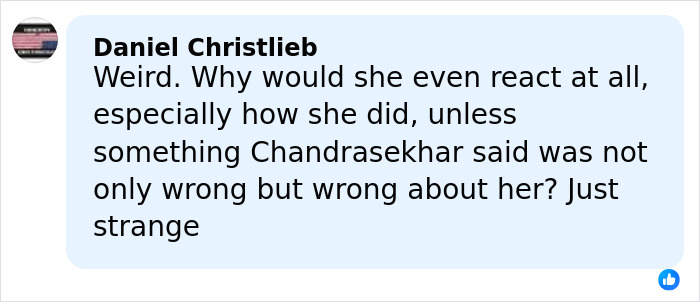 Facebook comment by Daniel Christlieb discussing reactions related to Chevy Chase's N-word scandal and Community actress response. Facebook comment by Daniel Christlieb discussing reactions related to Chevy Chase's N-word scandal and Community actress response.