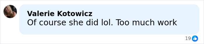 Comment by Valerie Kotowicz saying Of course she did lol Too much work on a social media post reacting to Jennifer Lawrence sparks fury after revealing why she rehomed her pet. Comment by Valerie Kotowicz saying Of course she did lol Too much work on a social media post reacting to Jennifer Lawrence sparks fury after revealing why she rehomed her pet.