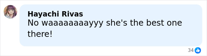 Comment from Hayachi Rivas expressing enthusiasm about the viral Evil Queen who reveals her identity after Disneyland firing.