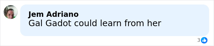 Comment from Jem Adriano saying Gal Gadot could learn from her on a social media post about the viral Evil Queen revelation.