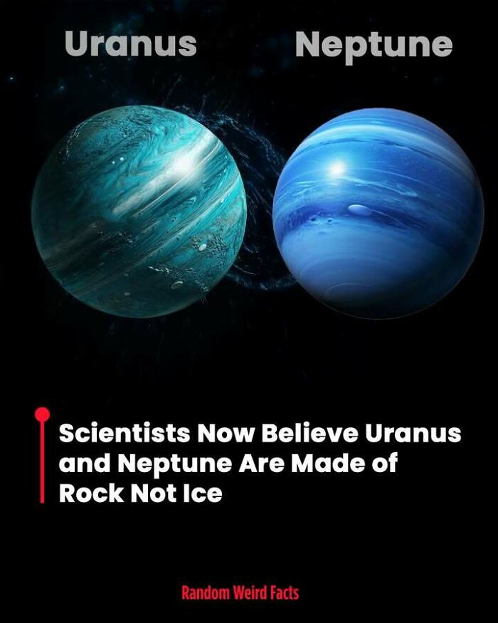 Digital illustration of Uranus and Neptune highlighting mind-blowing facts that linger in your head for days about planetary composition.
