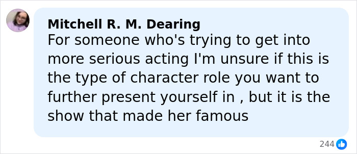 Comment by Mitchell R. M. Dearing discussing Sydney Sweeney's role as an adult star in her acting career. Comment by Mitchell R. M. Dearing discussing Sydney Sweeney's role as an adult star in her acting career.