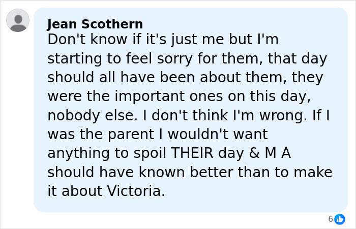 Comment by Jean Scothern discussing family dynamics and reactions to an incident involving Brooklyn&rsquo;s explosive attack on parents.