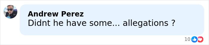 Screenshot of a social media comment reacting to Chris Noth breaking silence after dig at Sarah Jessica Parker.