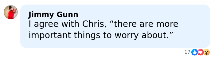 Comment by Jimmy Gunn agreeing with Chris Noth amid fan backlash over his off the cuff dig at Sarah Jessica Parker.