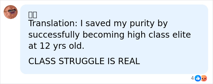 Person with lips close-up, sharing a text message about being saved from Hollywood predators as a child.